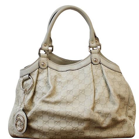 white sukey gucci bag|gucci guccissima tote bag.